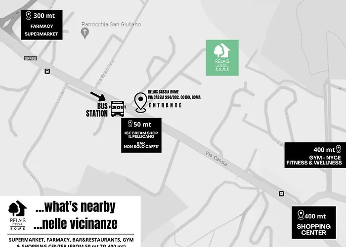 Relais Cassia - Parking, Wi-fi & Barbecue